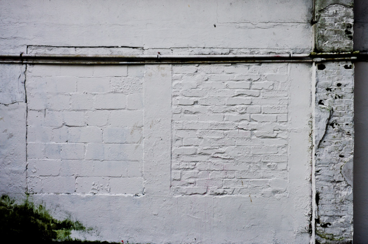 White wall in Vancouver’s DTES