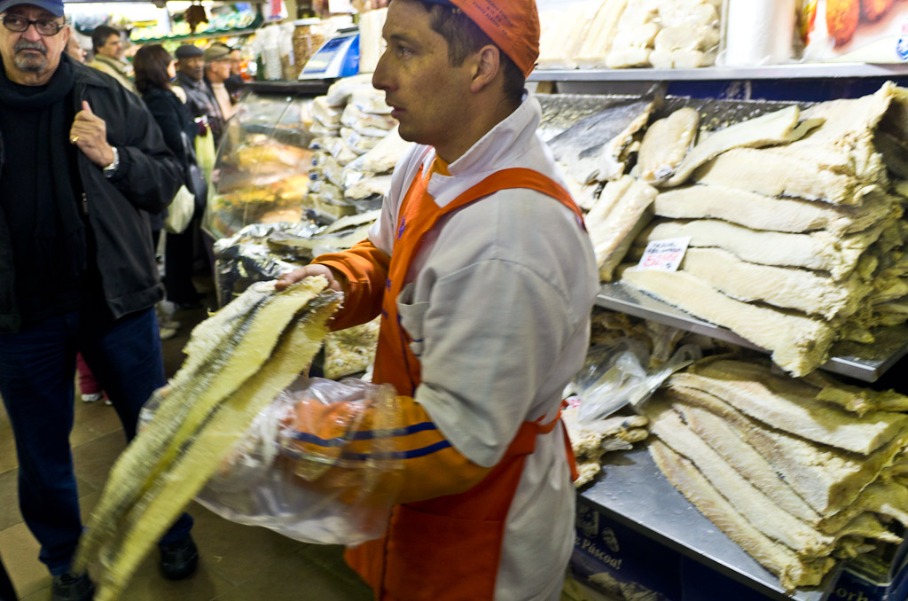 Cod for sale at Porto Alegre central market