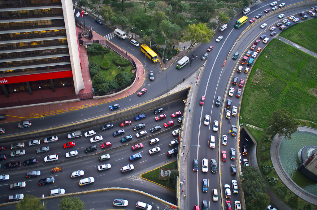 Mexico city from a tall building