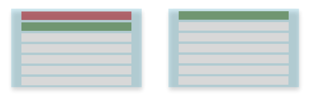 Figure 2: Alternatives after scrolling