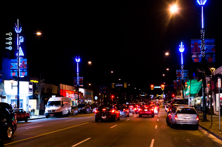 Cambie street, looking south from 18th