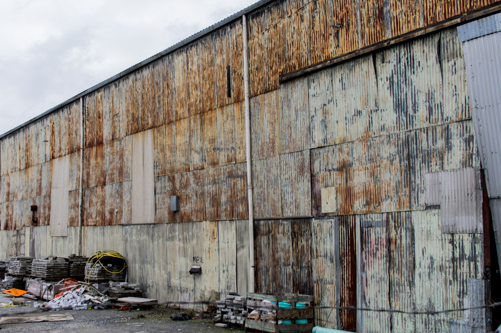 Old industrial building by False Creek