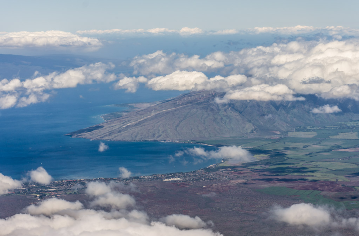 Looking down in Maui from the summit of Haleakalā