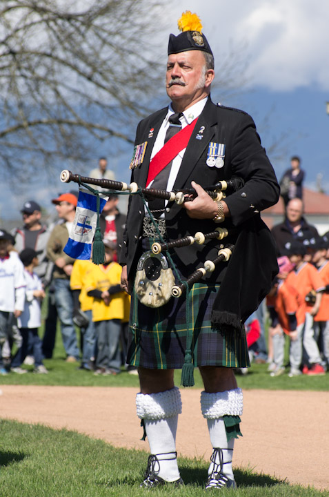 Piper at Little Mountain Baseball Opening Day