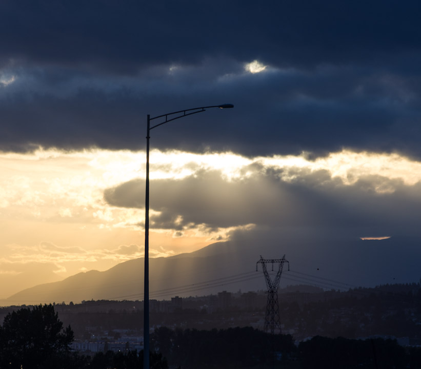 Approaching the Port Mann from the south
