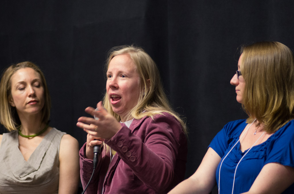 A panel discussion at Northern Voice