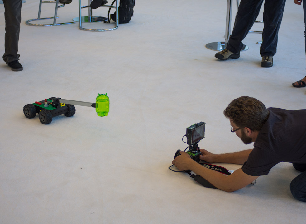 Photographing toys at Google I/O 2012