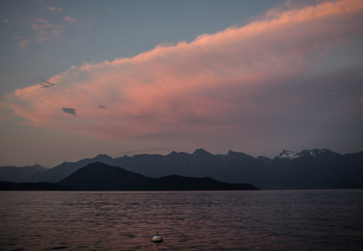 Howe Sound clouds and mountains