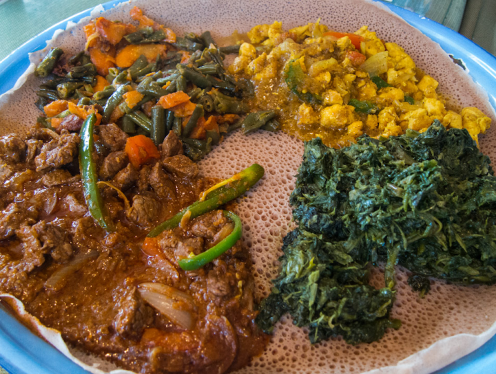 Tasty Ethiopian dinner