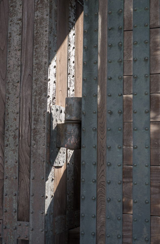 Imperial Palace gates close-up