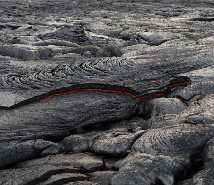 Hot 2013 lava near Kalapana, Big Island