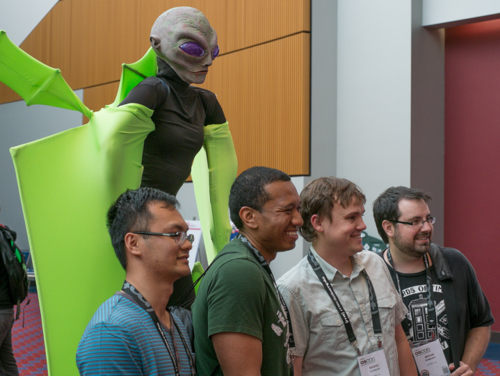 Photo op at OSCON 2013