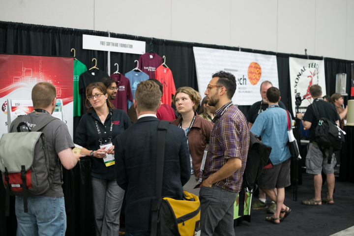 Activists’ booths at OSCON 2013