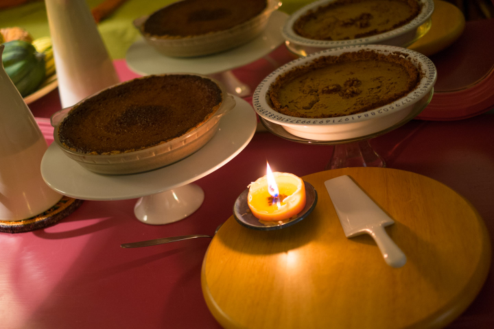 Pumpkin pies at Canadian Thanksgiving