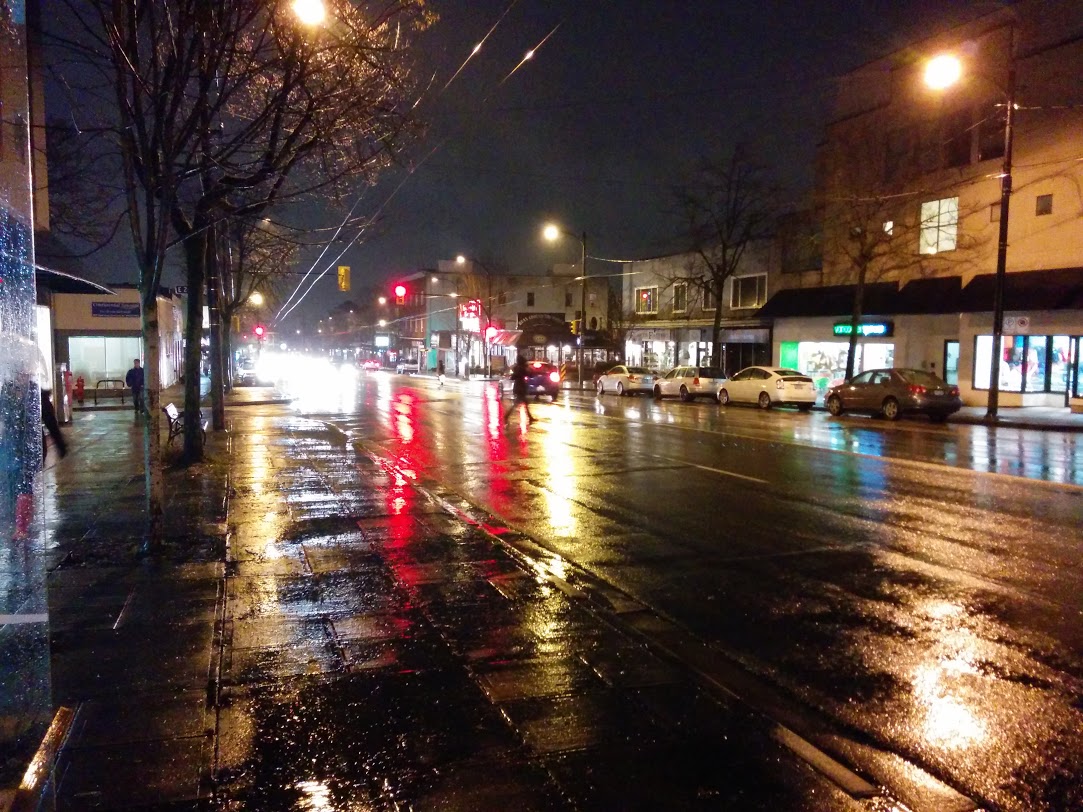 Main Street in the rain