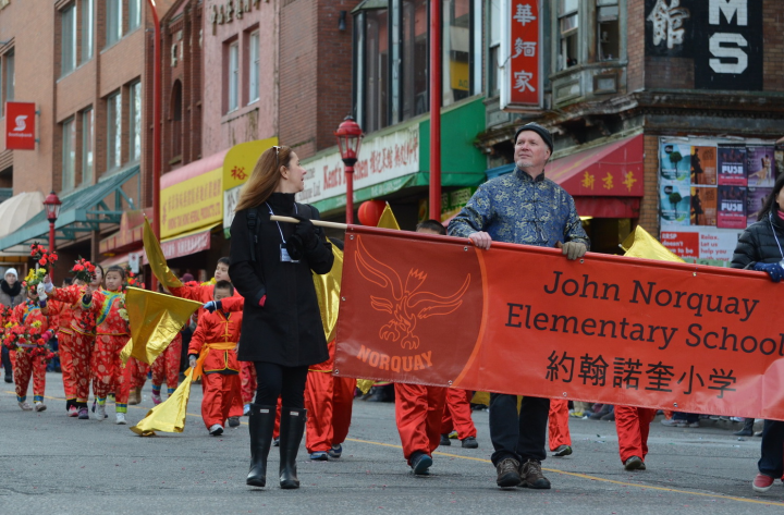 Tim Bray in the 2014 Vancouver Chinese New Year parade