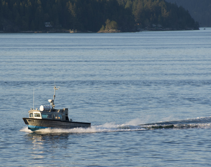 Sharp-looking boat on Howe Sound