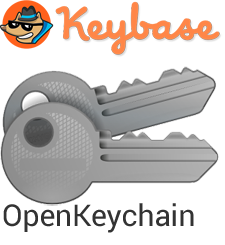 Keybase.io and OpenKeychain logos