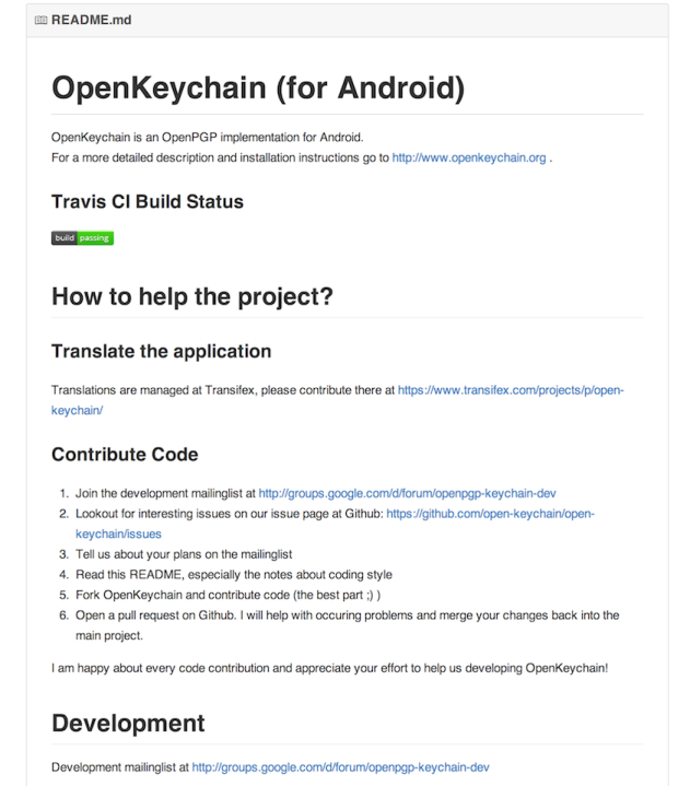 OpenKeychain at GitHub