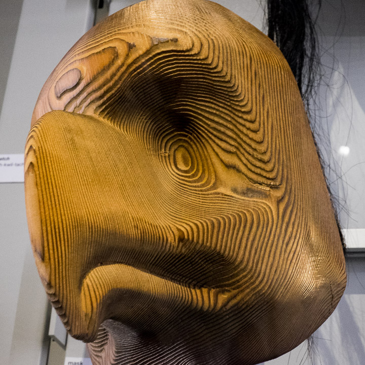 Wooden bird head, UBC MOA