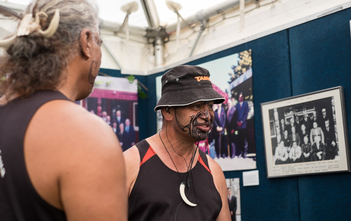 Two Māori at the Turangawaewae regatta