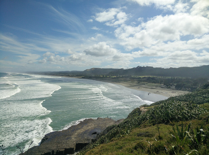 Main beach at Muriwai