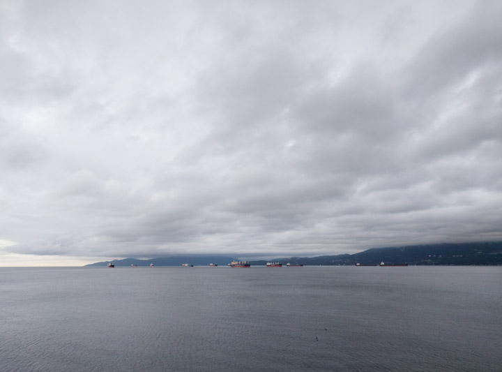 Vancouver winter beach, Nexus 5X