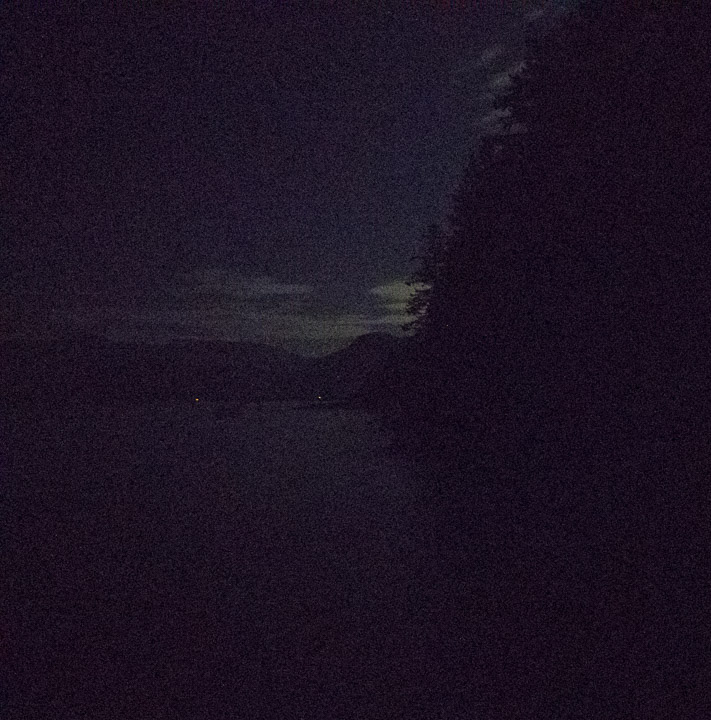 Moon over Keats Island