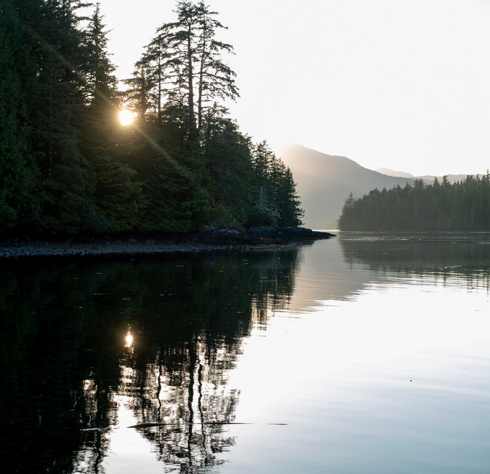 Sunset at Rose Harbour, Haida Gwaii