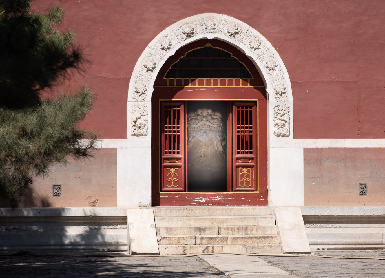 At the tomb of the Dowager Empress Cixi