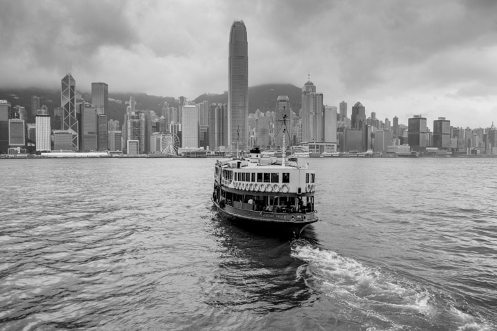 The Star Ferry heads for Central