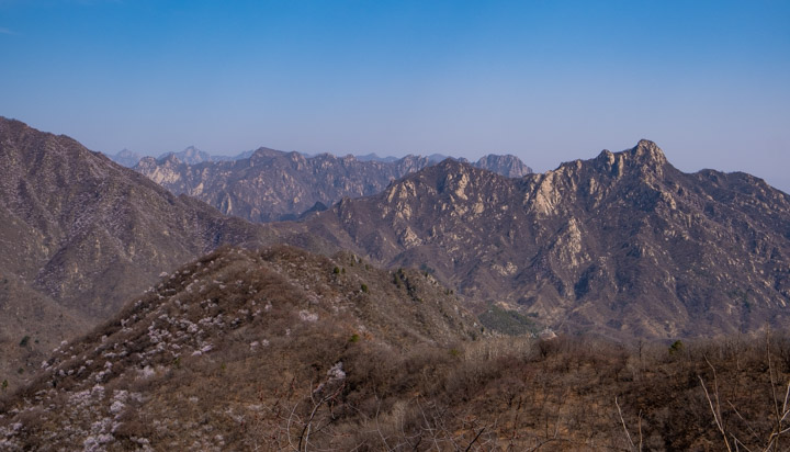 Looking north from the Great Wall