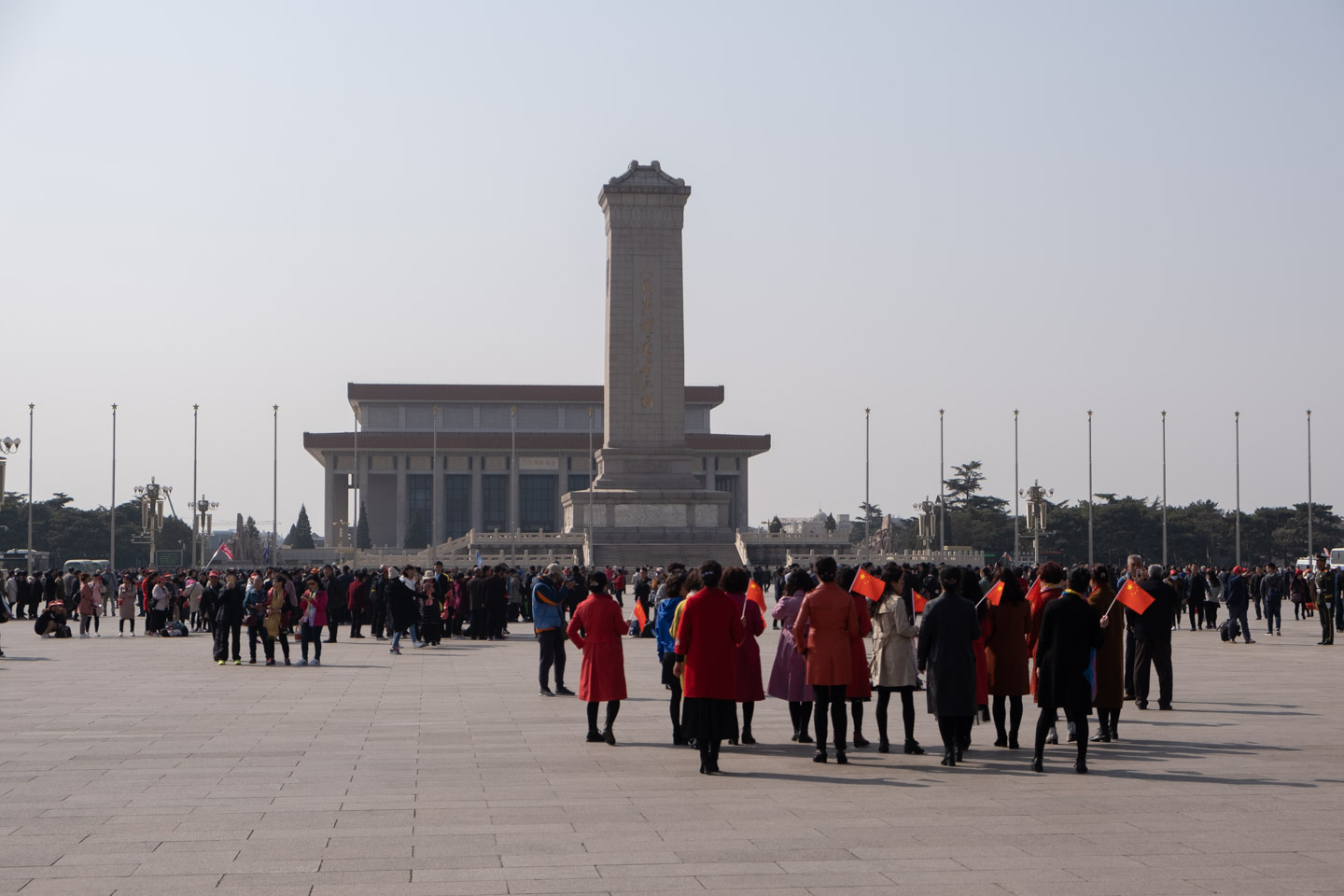 Tour group in Tienanmen square
