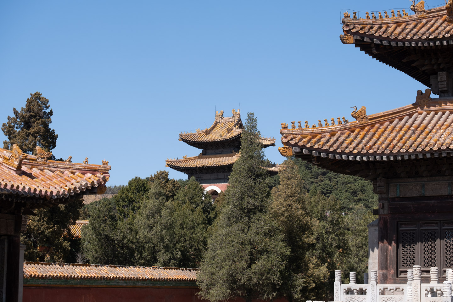 At the Eastern Qing Tombs in Huangyaguan