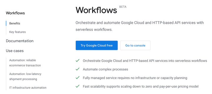 Google Cloud Workflows