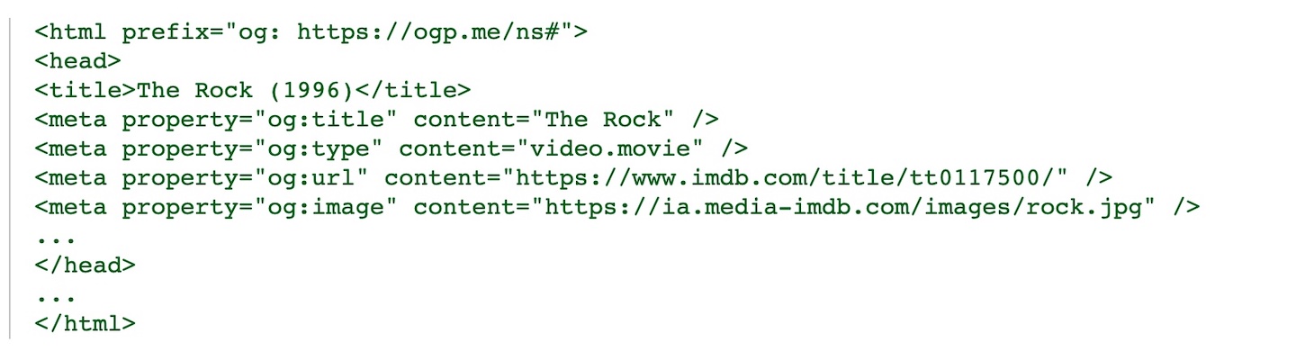 Example from the Open Graph Protocol home page