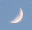 close-up of the moon