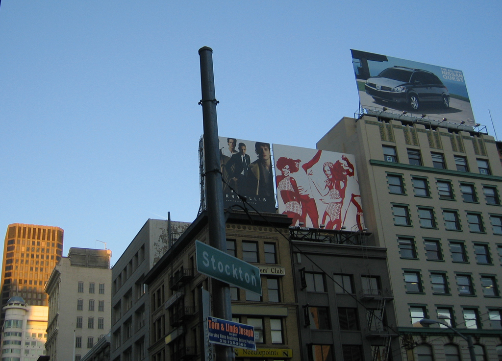 Afternoon light on buildings by Union Square