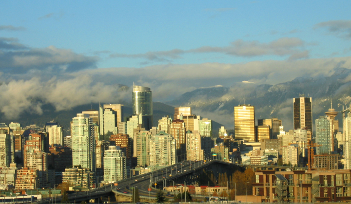 Downtown Vancouver from the South