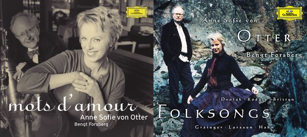 Album covers featuring von Otter and Forsberg