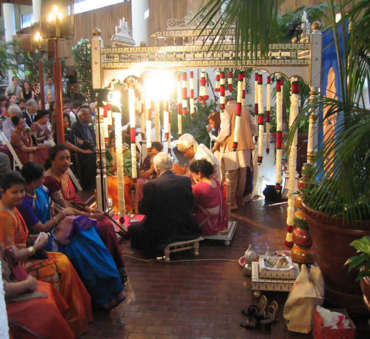 The ceremony at Rohit and Smruti’s wedding