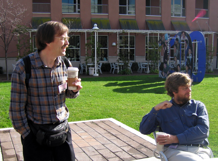 Larry Wall and Guido van Rossum