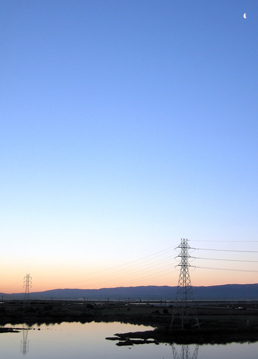 Silicon Valley sunrise, from Newark