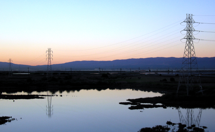 Silicon Valley sunrise, from Newark