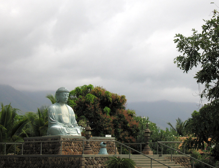 Image of Buddha in the Lahaina Buddhist mission