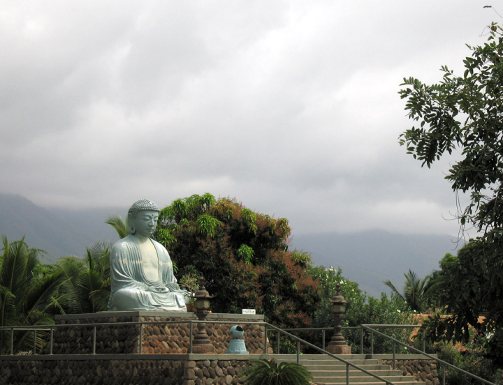 Image of Buddha in the Lahaina Buddhist mission Image of Buddha in the Lahaina Buddhist mission
