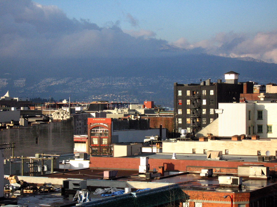 Winter sun on Vancouver’s Old Chinatown