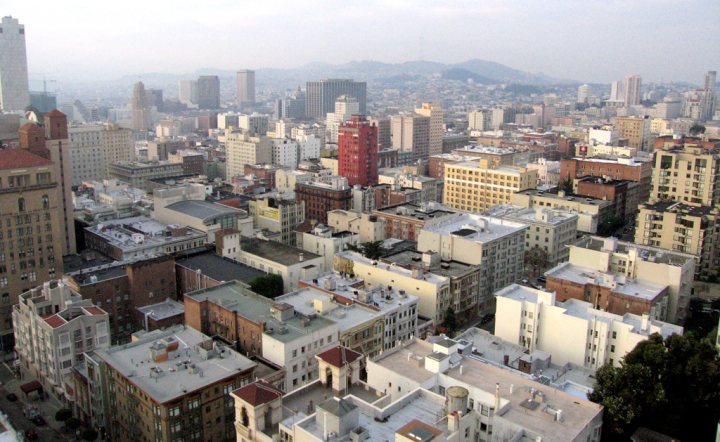 San Francisco, looking south from Nob Hill
