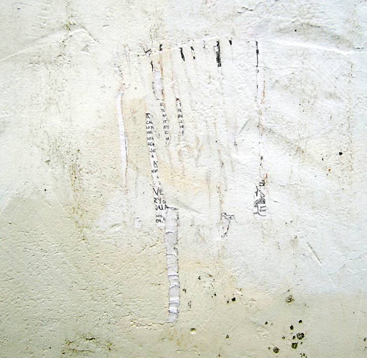 White plaster wall (detail)