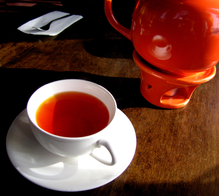 Tea service at Shakti on Main, Vancouver